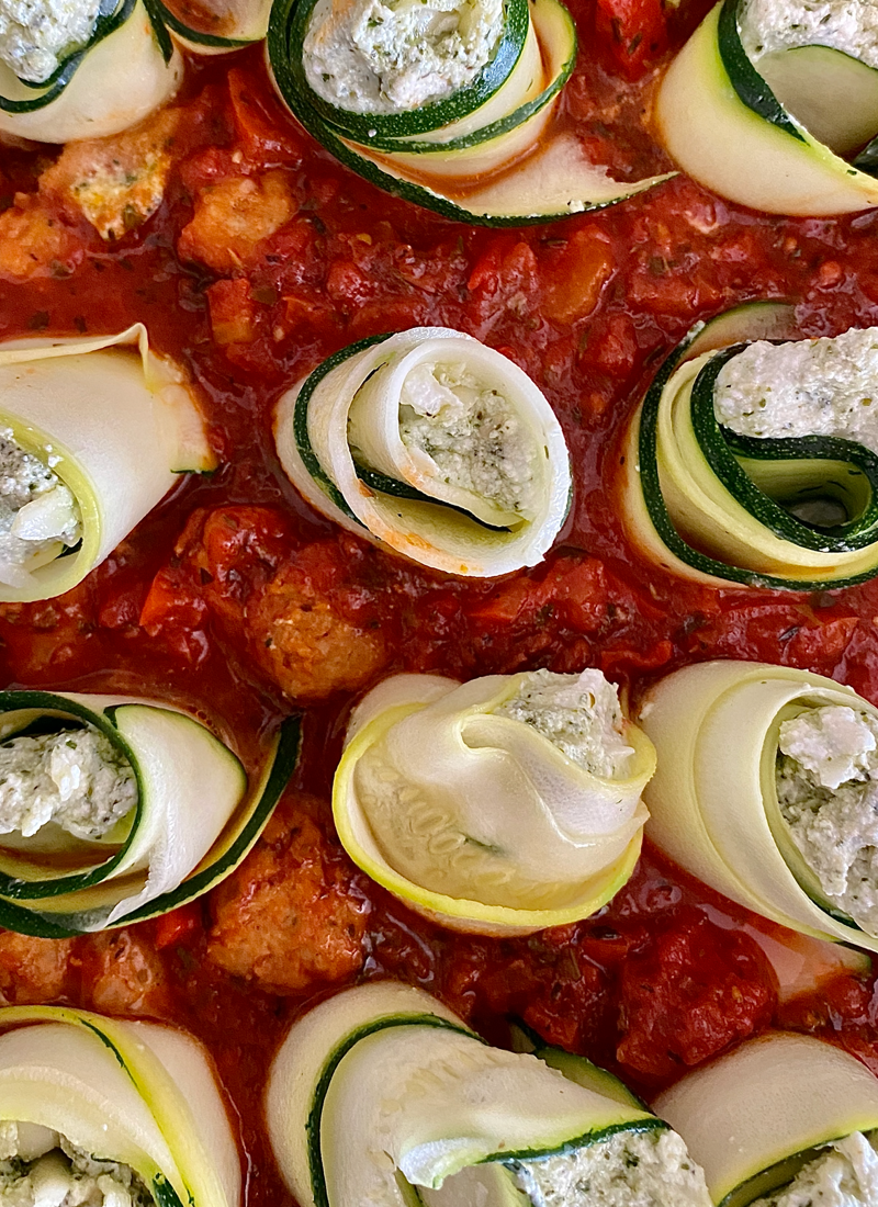 Easy Cheesy Zucchini Involtini - Swanky and Bold